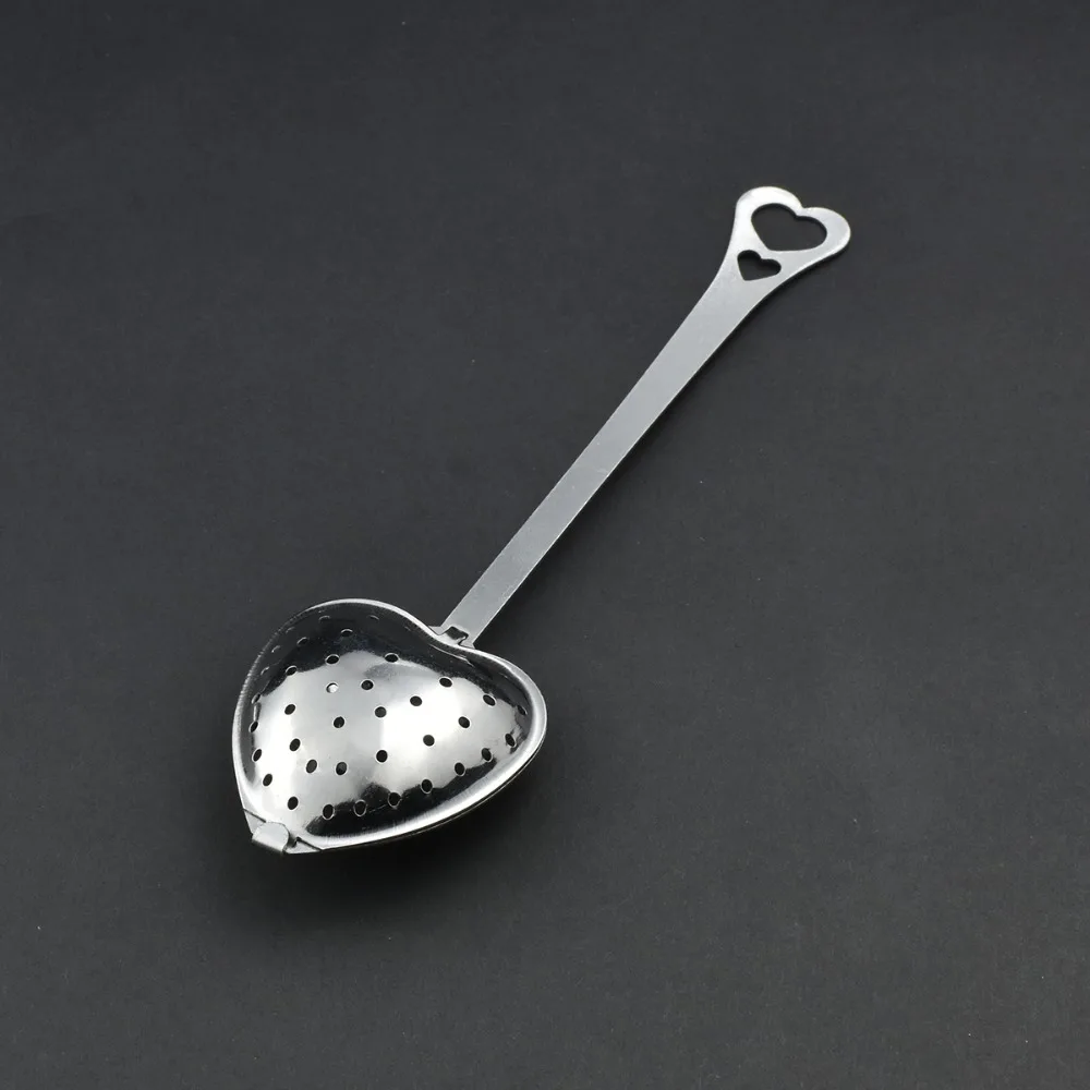 10 шт. Нержавеющая сталь сердце Чай мяч фильтр Infusers вкладыш мелкую сетку легко