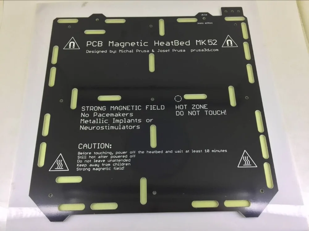 24 В/12 В клон Prusa i3 MK3 3d принтер с подогревом кровать Магнитная MK52 heatкровать с термистором Монтажный набор