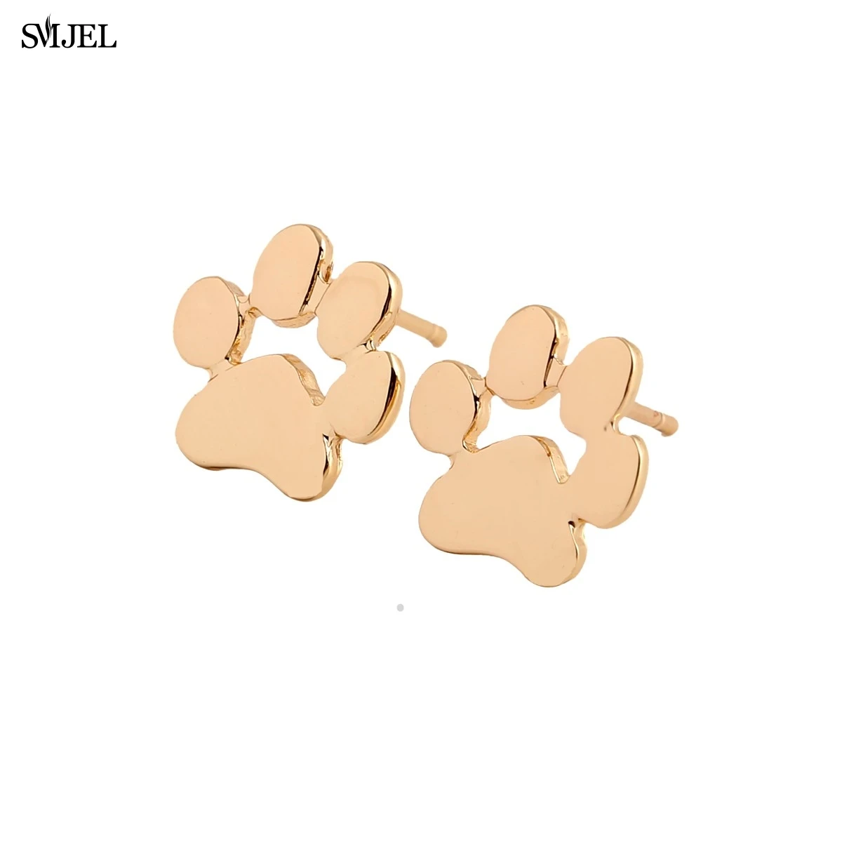 SMJEL новый модный крошечный милый мопс серьги для женщин кошка и собака Лапа