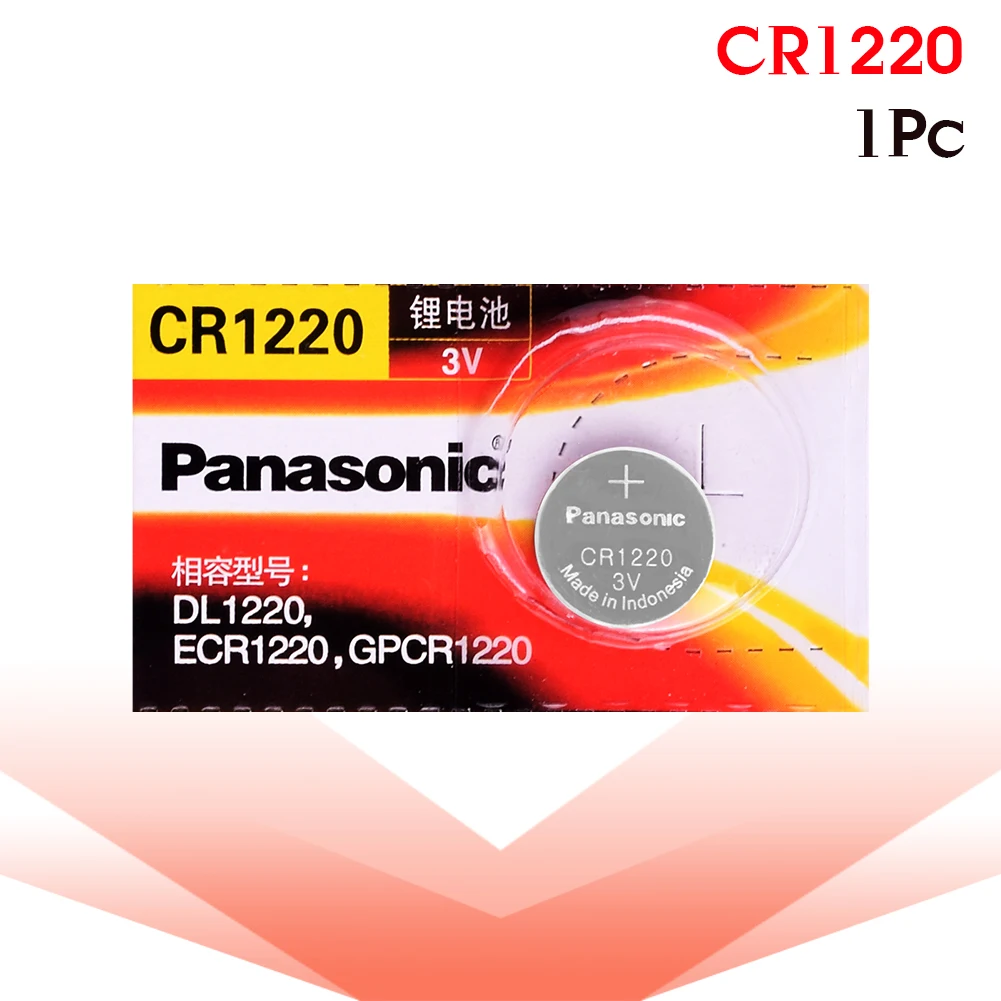 Горячая Распродажа PANASONIC 1 шт. cr1220 cr 1220 3v батарея таблеточного типа DL1220 BR1220 ECR1220 LM1220 KCR1220 KL1220