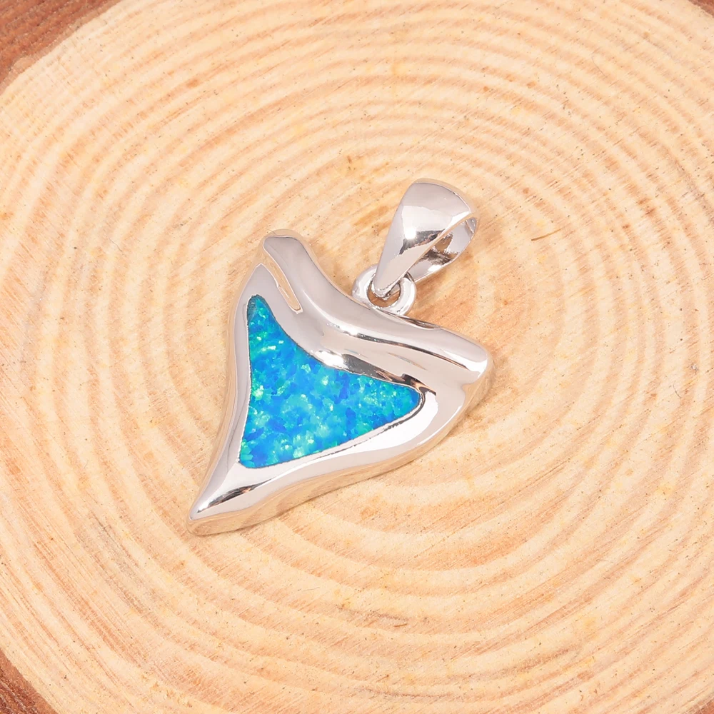 CiNily Created Blue Fire опаловые посеребренные оптовые продажи модные для женщин ювелирные изделия подарок кулон 1 ''OD7019