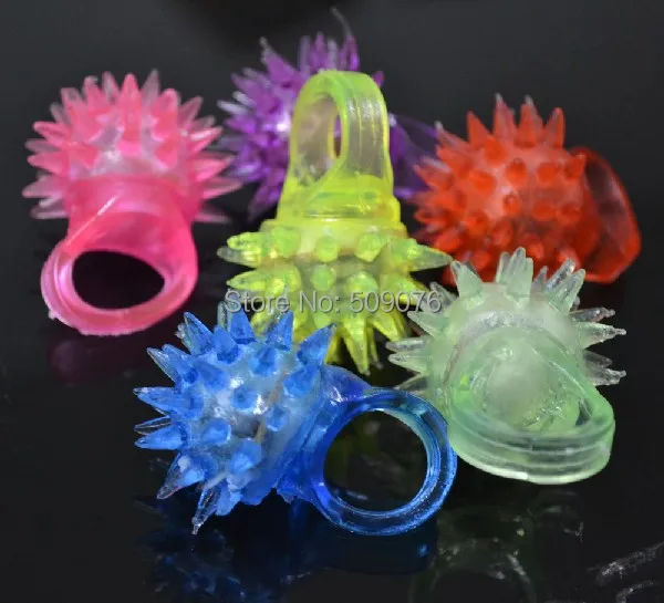 

Free shipping1152pcs/lot soft flicker led finger light ring Brand New LED Flashing Blinking Spike Finger Ring for party