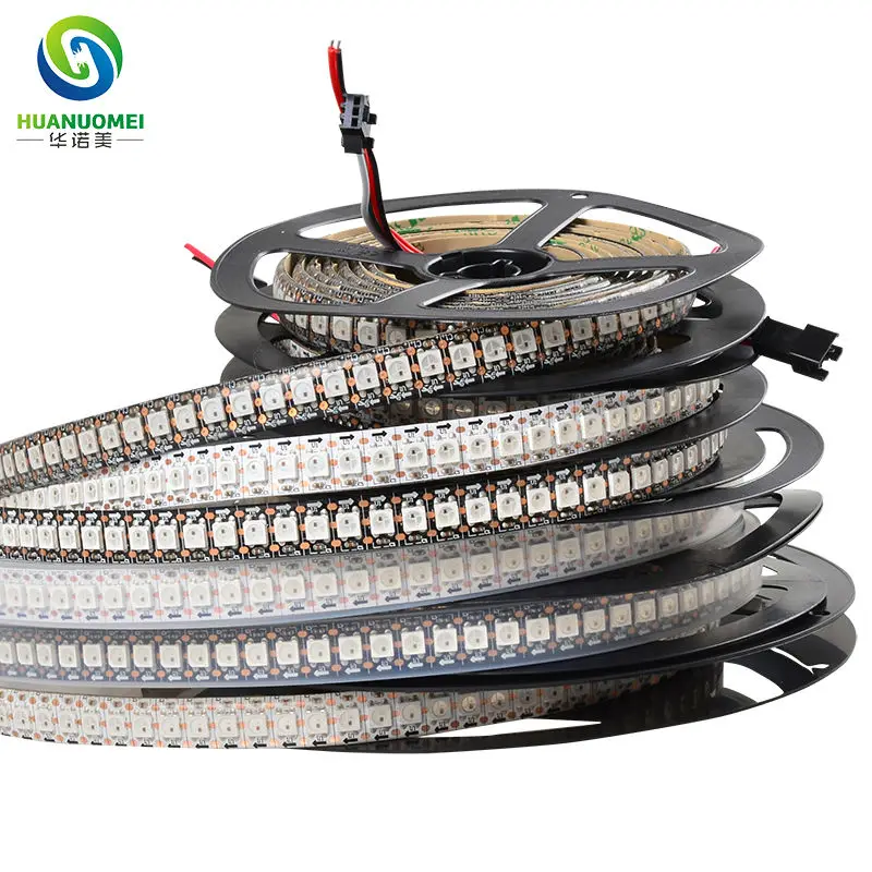 Модифицируемая Светодиодная лента WS2812B 144 LED s РГБ Пиксельная лампа SMD WS2812 WS2811 TV 5V
