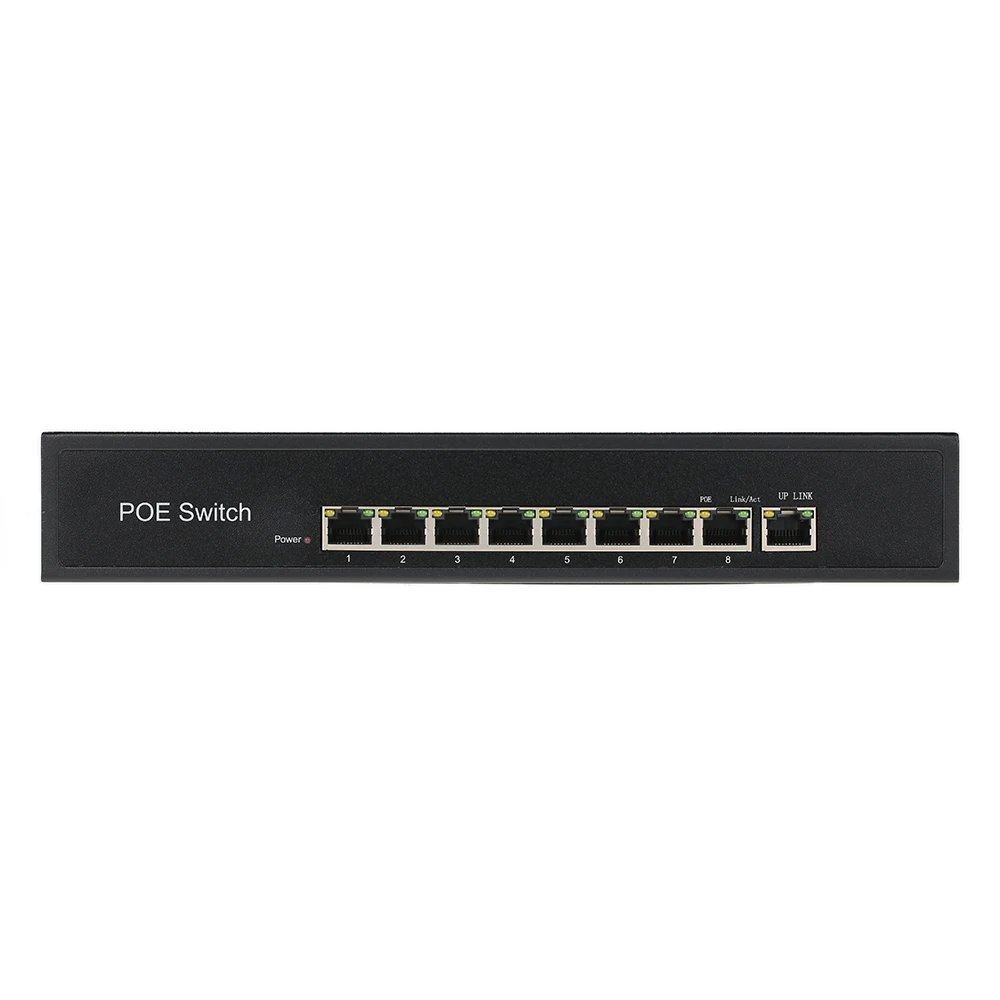 1 + 8 портов 100 Мбит/с PoE выключатель инъектор питания по Ethernet IEEE 802.3af для камер AP VoIP