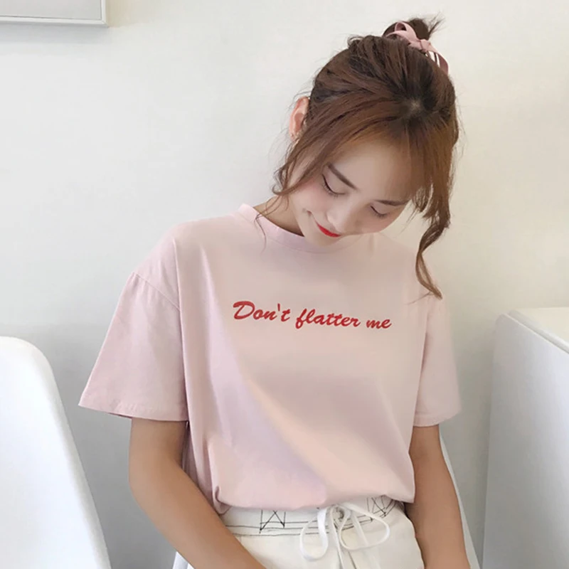 Женская футболка весна лето 2019 Корейская одежда Ulzzang Harajuku бандаж на спине с