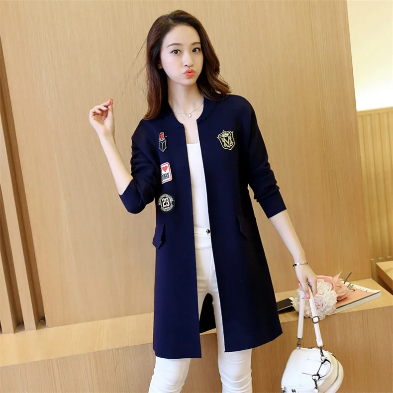 2019 для женщин свитер Топы корректирующие Винтаж женские кардиганы белый тянуть