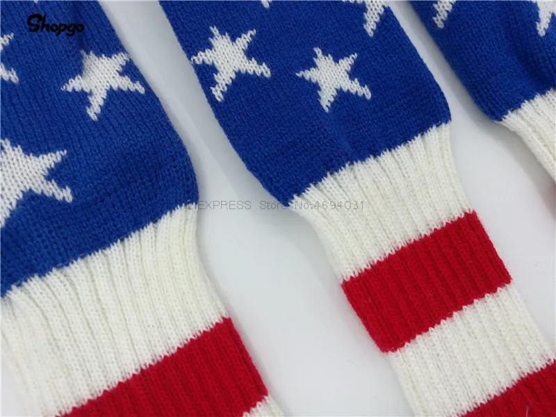 Красочные Головные уборы для гольфа с помпоном вязаные головные со звездами