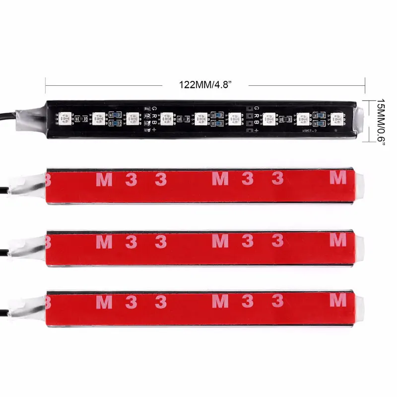 Спиверт 12В RGB LED DRL свет 5050SMD Авто пульт дистанционного управления светодиодная