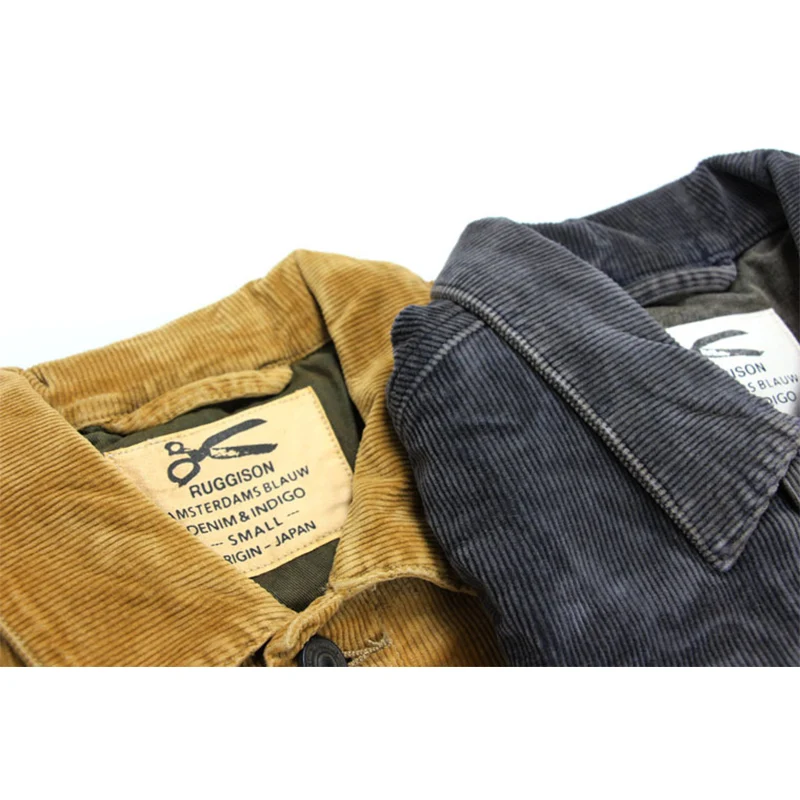 2018 весна осень Вельветовая куртка бомбер мужская высокое качество США Винтажный