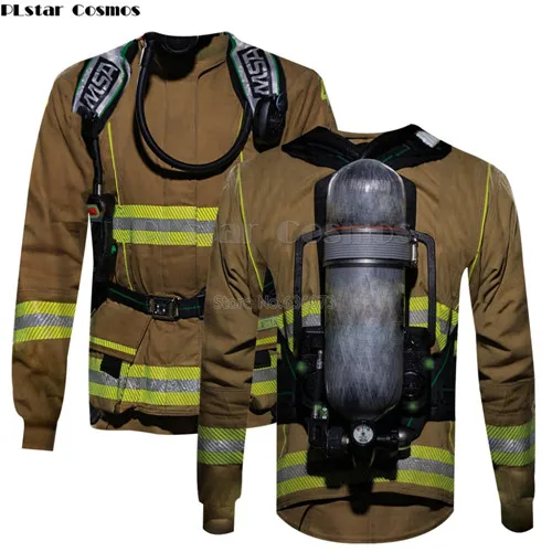 Unisex Sweatshirt Одинаковые комплекты для семьи детская одежда для мамы и ребенка костюм пожарного толстовки с 3D-принтом толстовки для сына и дочки - Цвет: Unisex Sweatshirt