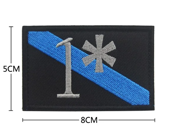 ASTERISK POLICE 1* одна задница для риска Звездочка полицейский Боевой Дух Тактическая тонкая синяя линия патч - Цвет: ASTERISK POLICE