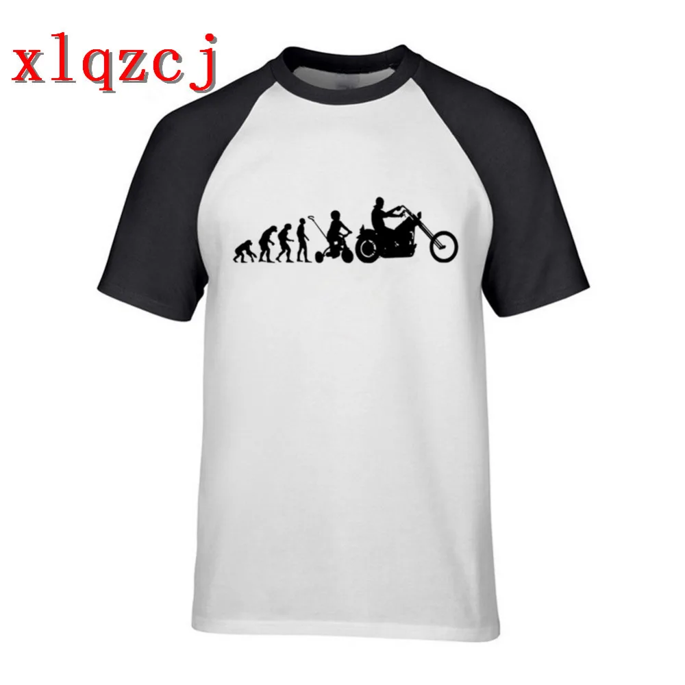 MOTORBIKE T Shirts Men Motorcycle Evolution Shirt 2018 Summer Short Sleeve O-Neck Cotton Fahion T-shirt Tops | Мужская одежда
