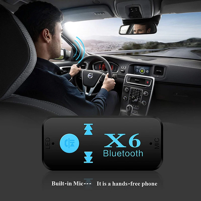 3 5 мм AUX разъем Bluetooth 4 1 приемник для гарнитуры автомобильный комплект TF аудио