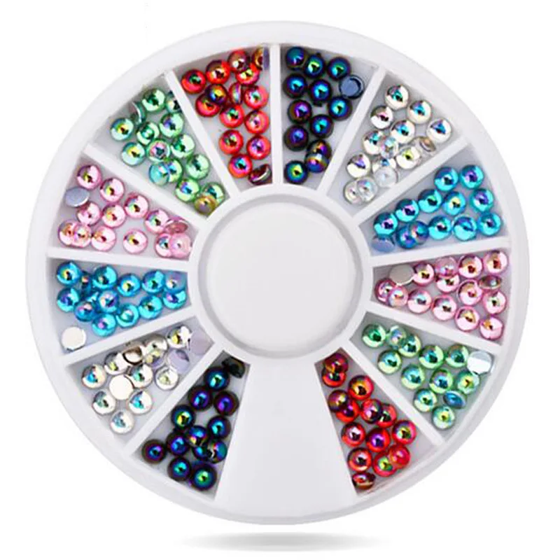 Mtssii 1 Box Glitter Crystal Nail Rhinestones Holographic Colorful Diamond Drop Water Shapes 3D Acrylic Manicure Decoration | Красота и