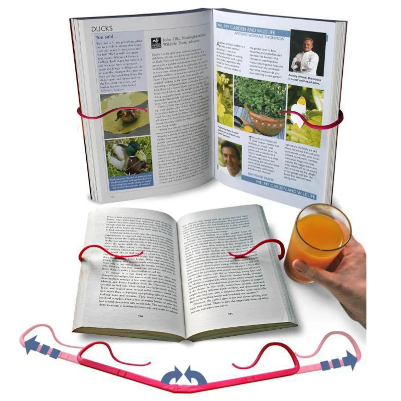 Креативная ленивая подставка для чтения книг складная держатель полки школы