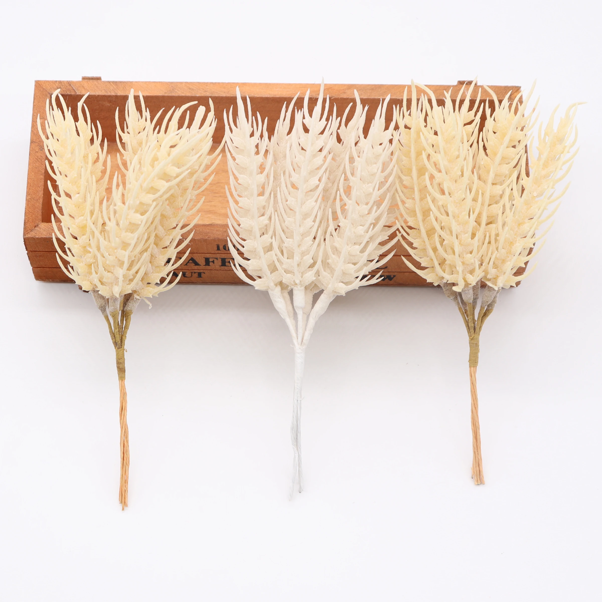 Искусственные осенние мини цветы пшеницы букет для дома скрапбукинг венок