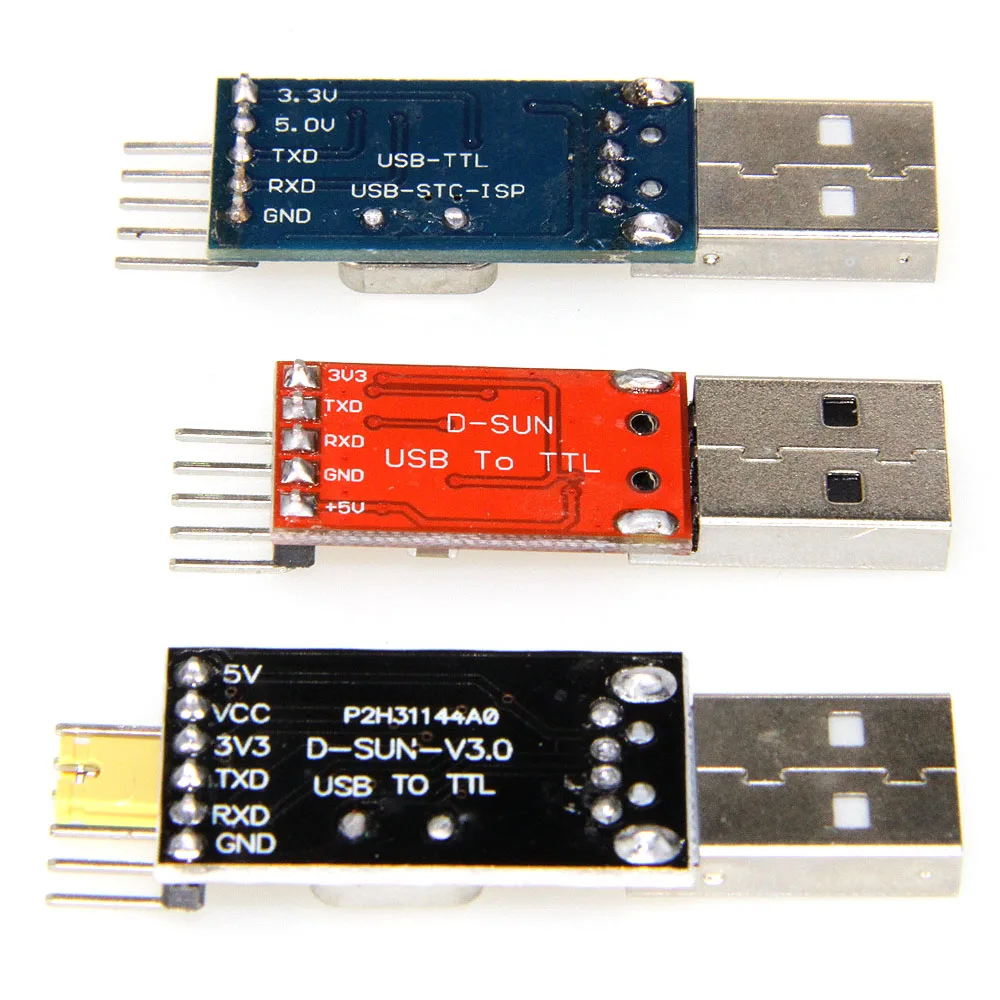 3 pzas/lote = 1 piezas PL2303 + CP2102 CH340 USB a ttl | Электроника