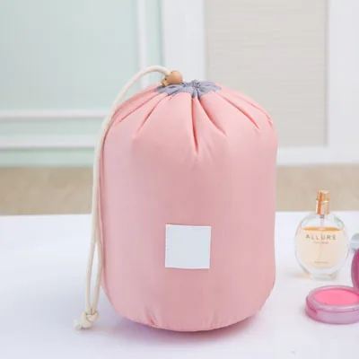 pink HJKL, новинка, модная женская косметичка на шнурке для путешествий, горячая Распродажа, круглая Водонепроницаемая косметичка для Хранения Туалетных Принадлежностей - Цвет: pink