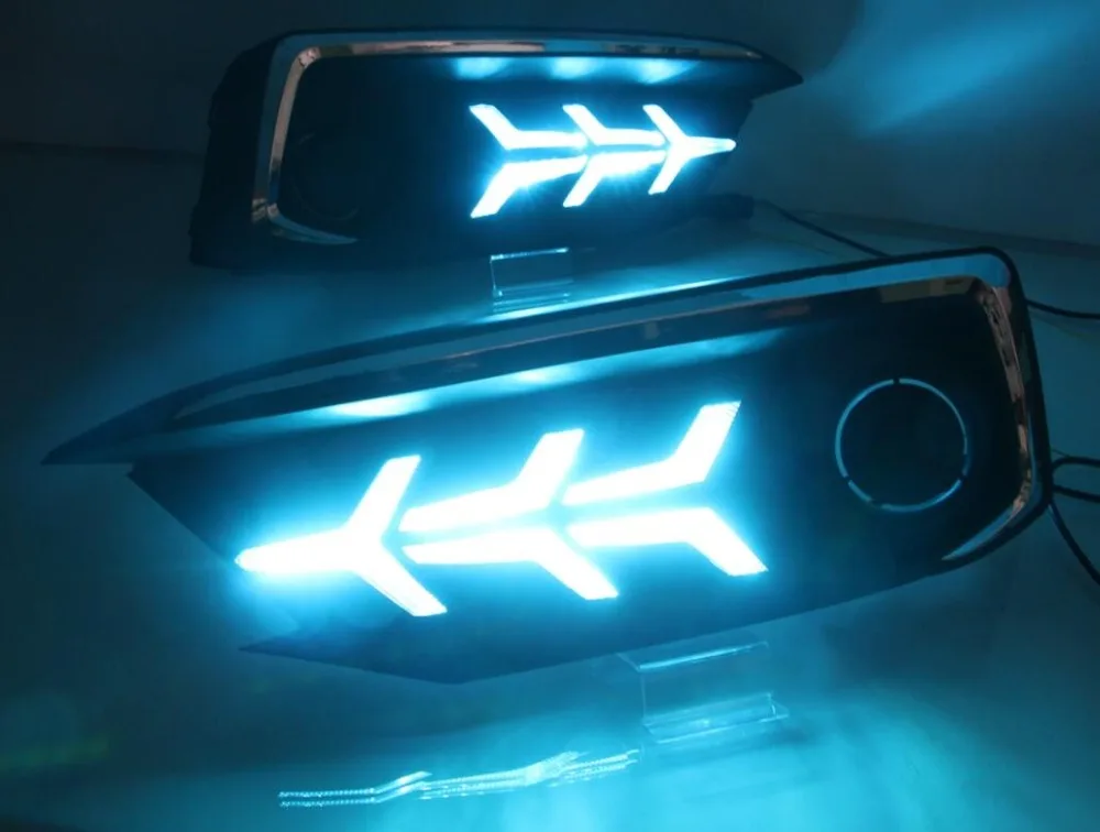 2 шт. в комплекте Автомобильная дневная лампа для honda civic дневной ходовой свет Автомобильные аксессуары 2020y светодиодный DRL головной свет для civic противотуманная фара