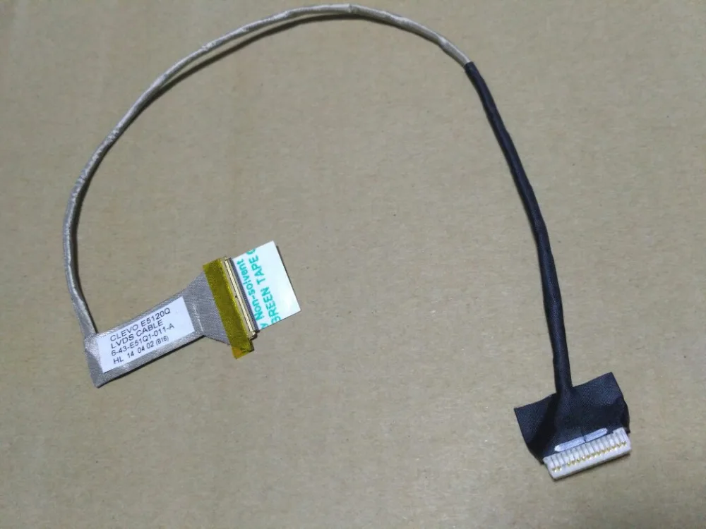 Бесплатная доставка Новый оригинальный кабель CLEVO E5120Q LVDS 6 43 E51Q1 011 A|clevo lvds cable|cable