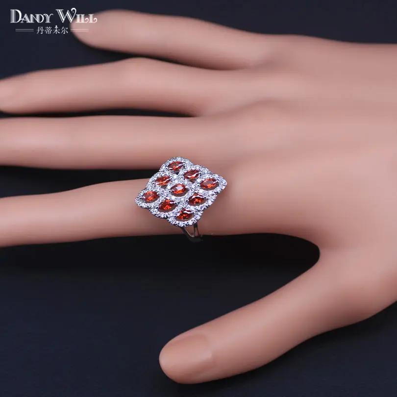 Красивые модные Ювелирные наборы для женщин серебряный цвет красное вино