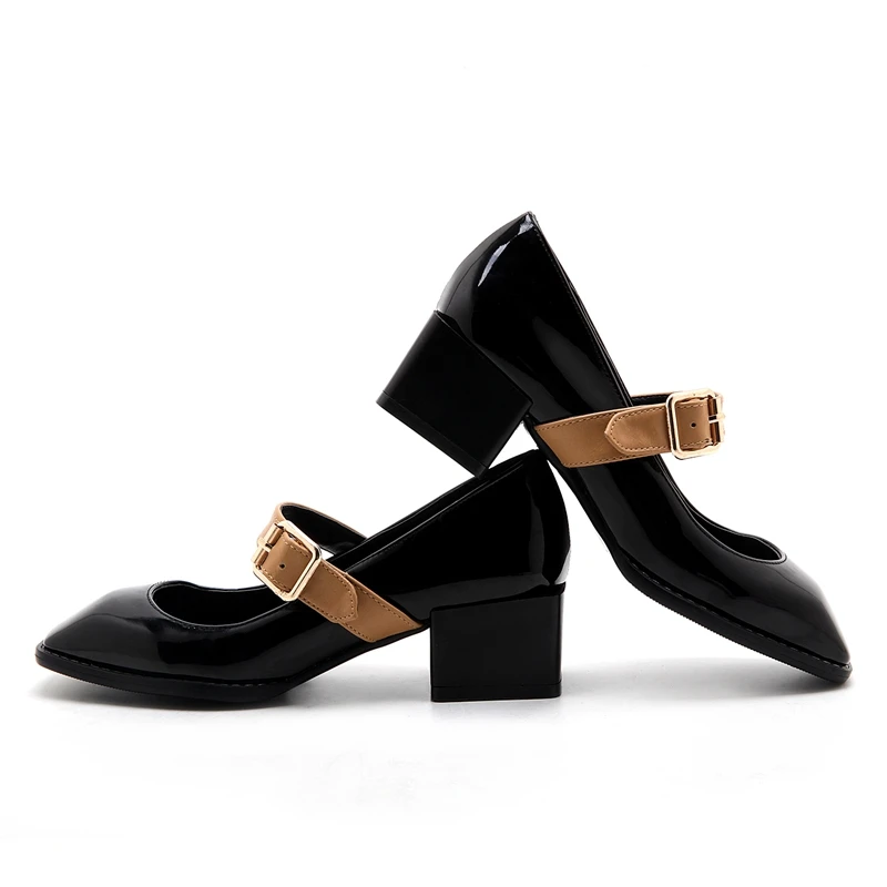 ASILETO/Женская обувь Туфли лодочки на не сужающемся книзу массивном каблуке с