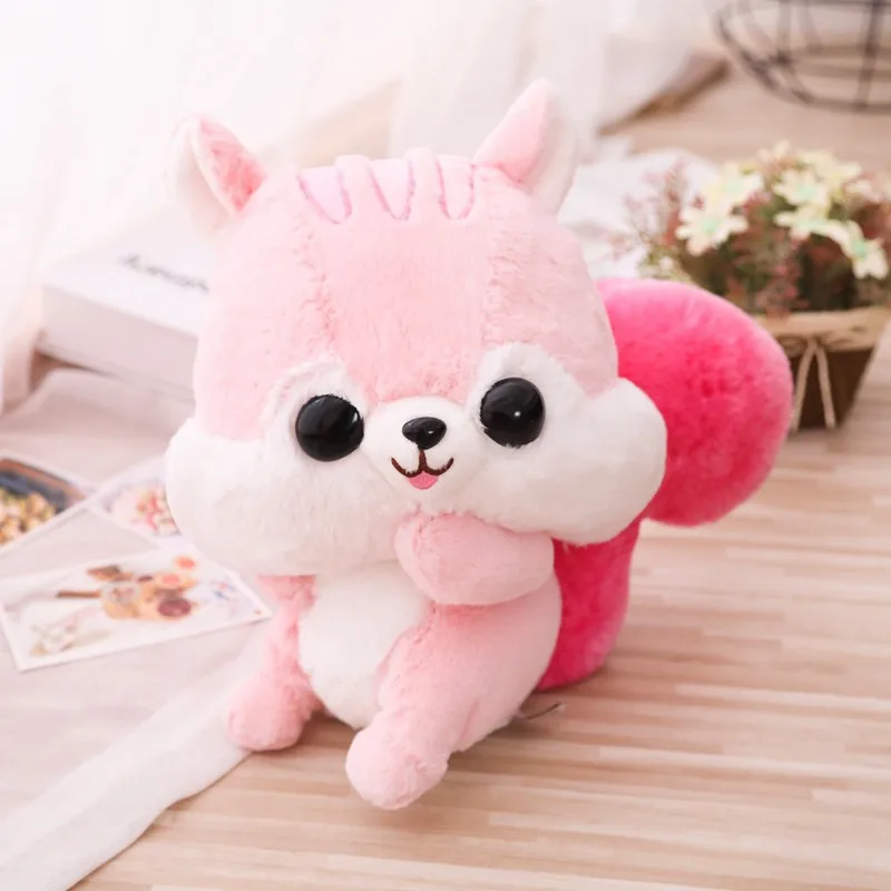 33cm/42cm Super Cute Squirrel with Long Tail Plush Toy Stuffed Soft Cartoon Animal Doll Kawaii Baby Birthday Gift for Children | Игрушки и