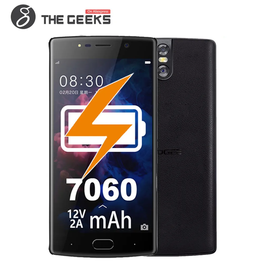 DOOGEE BL7000 7060 мАч 12V2A Quick Charge 5 ''FHD mtk6750t восемь ядер 4 ГБ Оперативная память 64