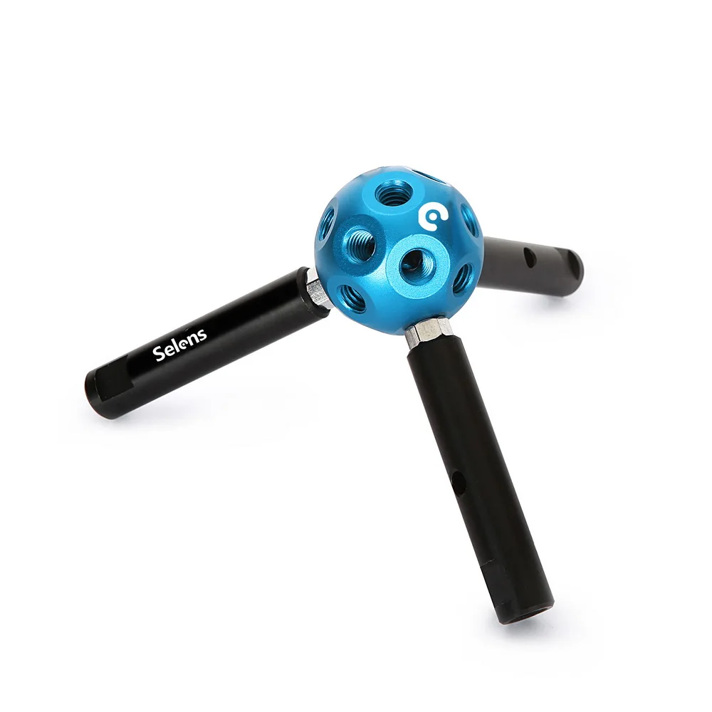 Three Stick Selens Photography Equipment Multifunctional DIY Magic Ball 3/8 Hole for Studio Tripod Light Stand bracket connect stick - Цвет: Three Stick