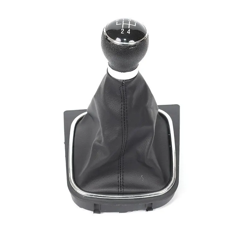 5 Speed black 5/6 Скорость рукоятка для рычага переключения передач наконечник кия гандбол воротник загрузки крышка чехол для Volkswagen VW Golf 6 MK6/Jetta(Фольксваген Джетта) MK5 Характеристическая вязкость полимера - Название цвета: 5 Speed black