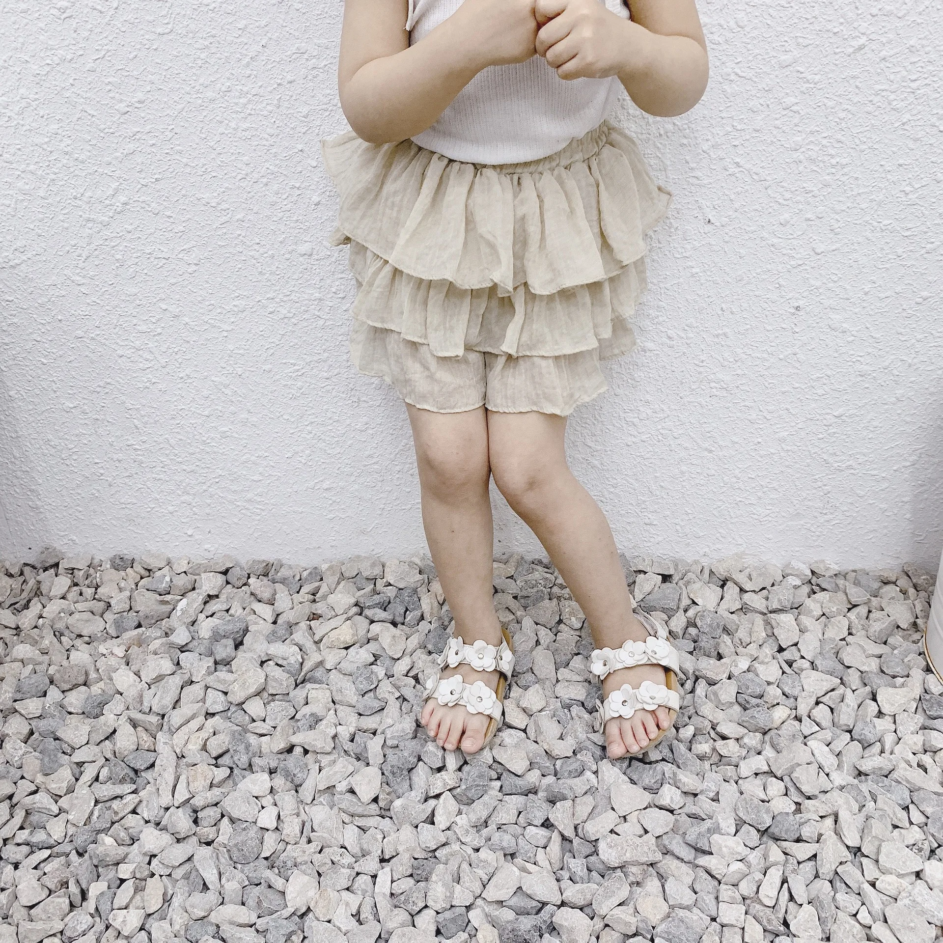 Новинка 2019 хлопковые и пеньковые юбки для девочек мягкие Цветные Леггинсы