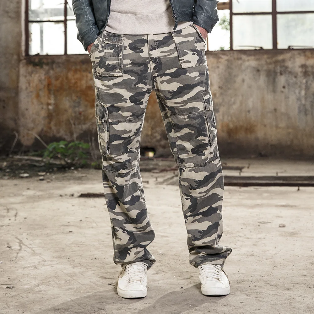 Fuhao 2017 Брюки карго Camouflage для девочек модные мужские натуральный хлопок мульти