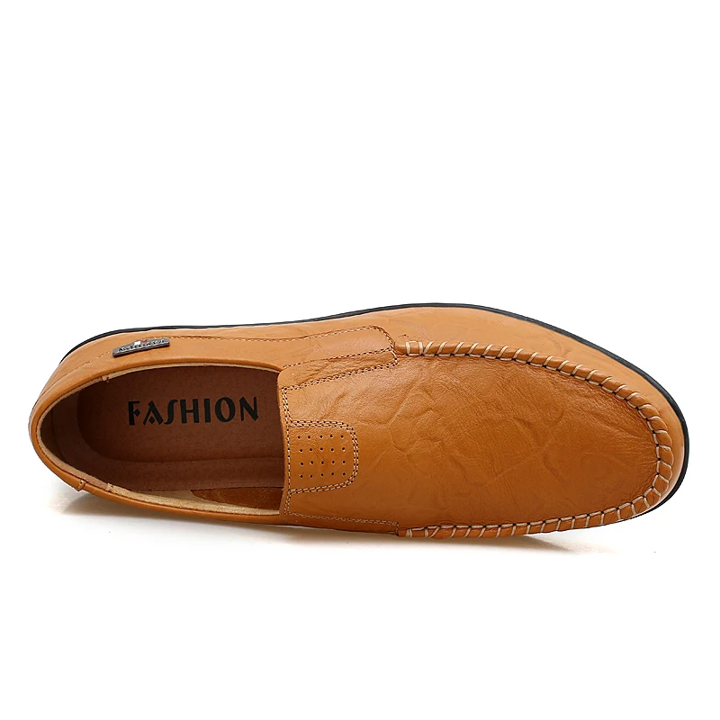 Кожаная мужская повседневная обувь люксовый бренд 2019 мужские лоферы мокасины