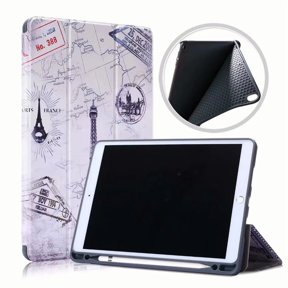 Чехол для iPad Air 3 10,5 силиконовый чехол-подставка для iPad Pro 10,5 '' смарт-чехол с карандашом+ защита для экрана+ ручка
