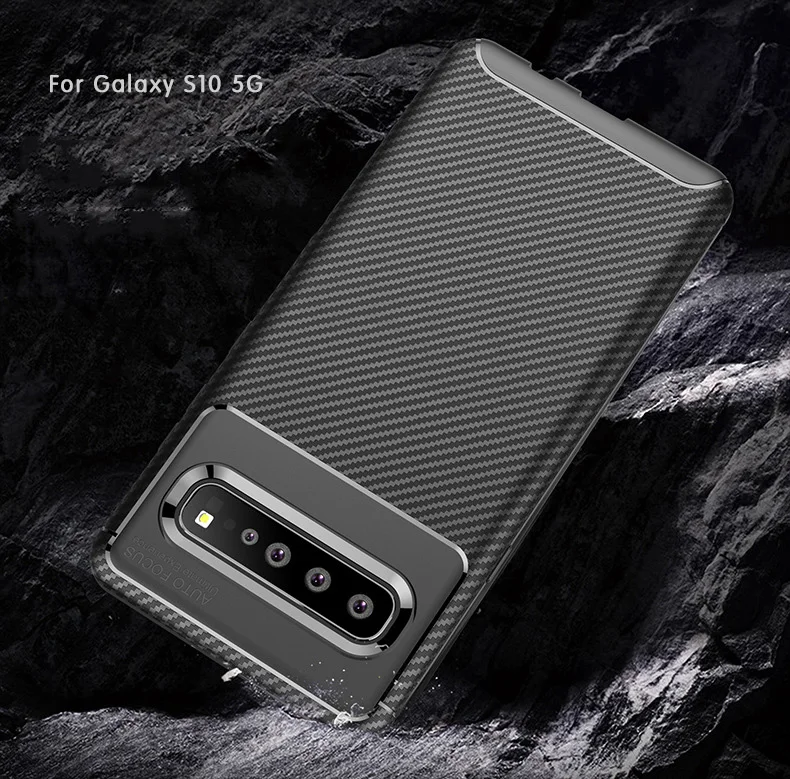 Матовый чехол Tikitaka из углеродного волокна для samsung S10 S10Plus S10Lite, мягкий ТПУ чехол для мобильного телефона s для samsung S10 E, задняя крышка