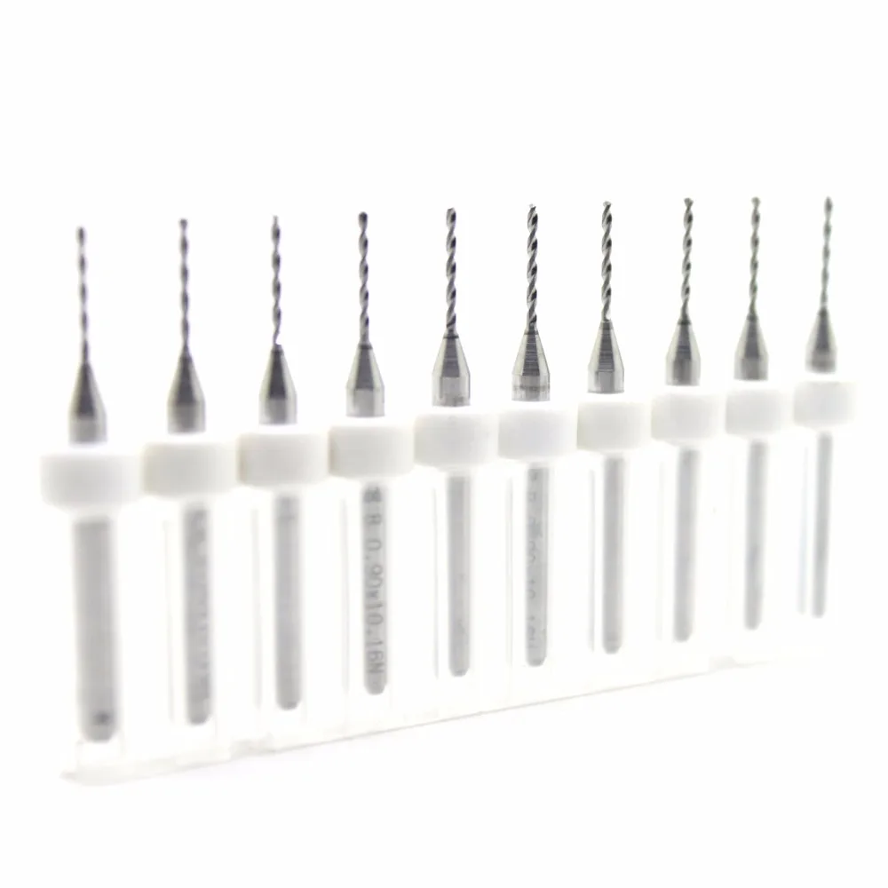 

10pcs 0.3mm circuit board PCB mini drill bit carving bit for PCB SMT CNC