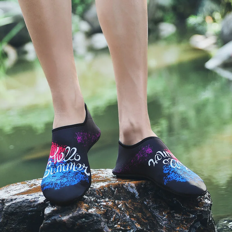 Мужская и Женская водонепроницаемая обувь для плавания пляжная большие размеры