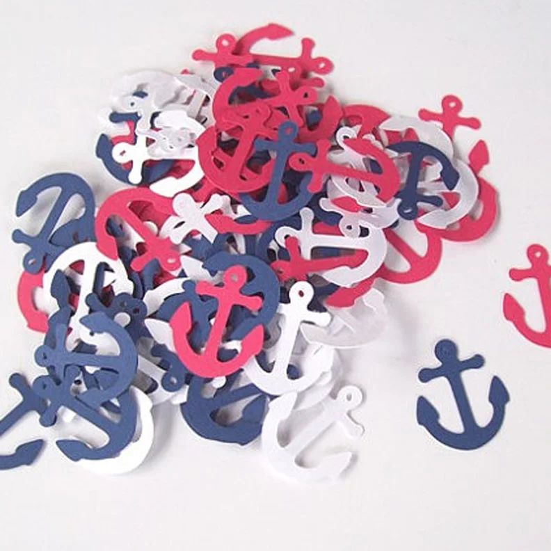 100 шт конфетти якорь морской пляж тема свадьба детский душ день рождения партии
