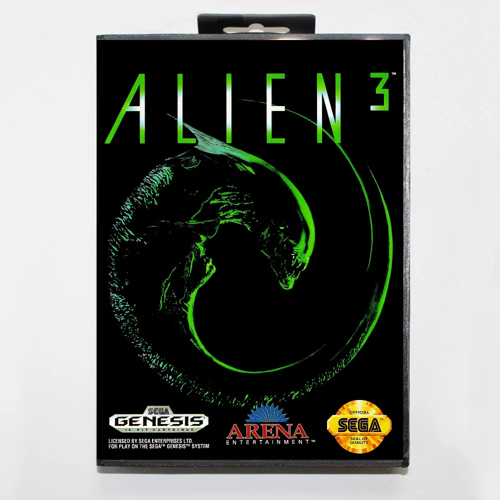 Новый 16 бит MD карточная игра alien 3 с розничной коробкой для Sega бытие системы|16 bit|md