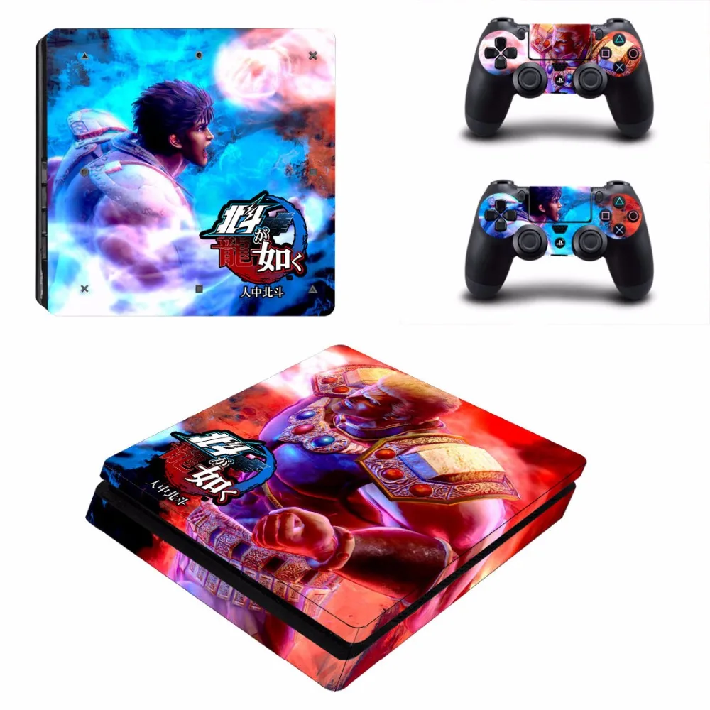 Якудза хакуто GA gotoku PS4 тонкий кожи Стикеры наклейка для Sony Игровые приставки 4 консоли и 2 контроллеры PS4 Slim шкуры стикеры s