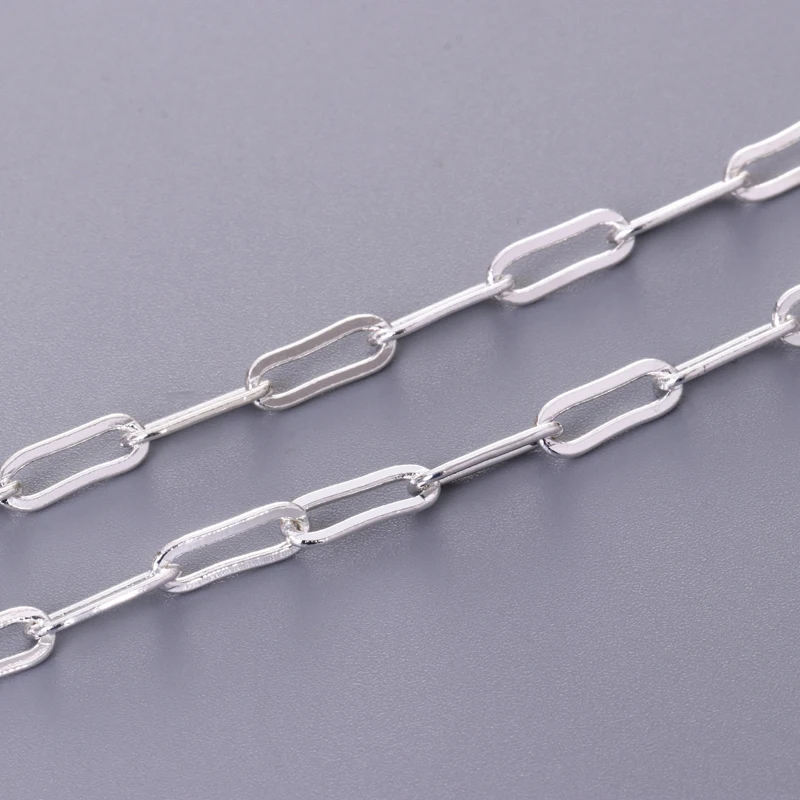 Золотая латунная задняя цепочка для изготовления ювелирных изделий оптом 2 м