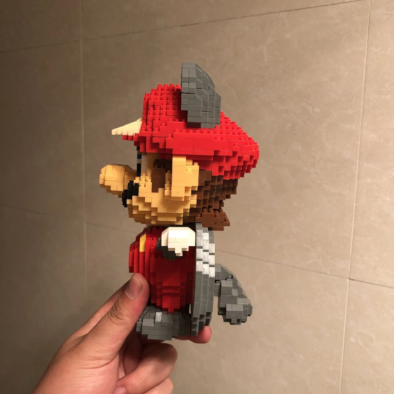 Weagle Super Mario Peach Princess Bowser Goundhog Летающая белка Марио 3D модель Алмазная мини-конструктор маленькие блоки игрушка без коробки