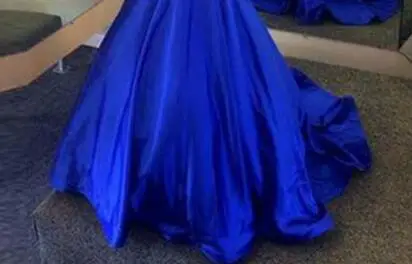 Сексуальная Спинки Royal Blue Формальное Русалка Вечернее Платье Высокое Качество