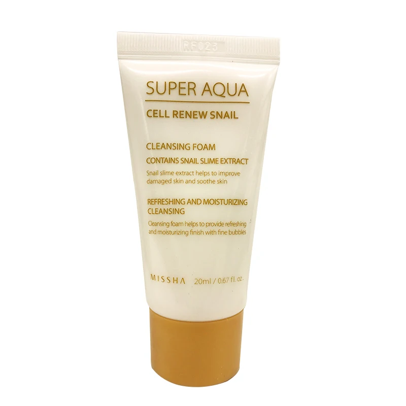 Очищающая пенка Missha Super Aqua Cell обновленная 20 мл увлажняющая с контролем жирности