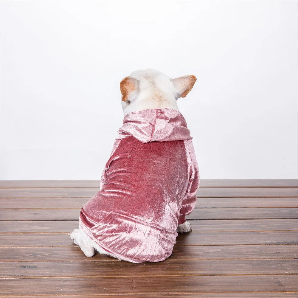 2018 HOT NEW Dog Fleece Cotton Hoodies Puppy Coat Jacket Solid Color Spring Autumn Poodle Yorkies Bichon Costume Dropshipping |