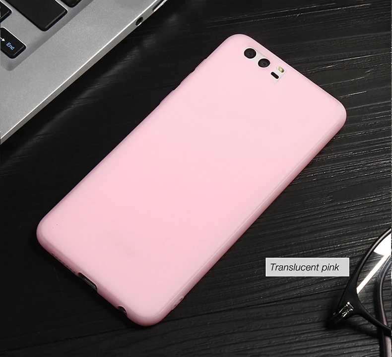Sof силиконовый чехол Бампер Honor 9 Lite V10 Обложка на huawei Honor 10 вид 10 ультра тонкий в виде ракушки Coque корпус мягкий матовый - Цвет: Pink