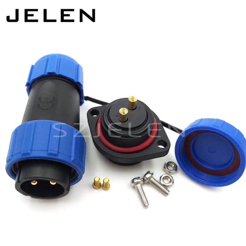 2 контактные Автомобильные Разъемы для электрических проводов SP21 штекер и