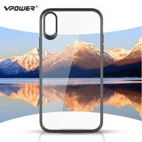 case for apple iphone xr xs max back cover vpower crystal clear silicone plastic hybrid phone cases for iphone xs max fundas