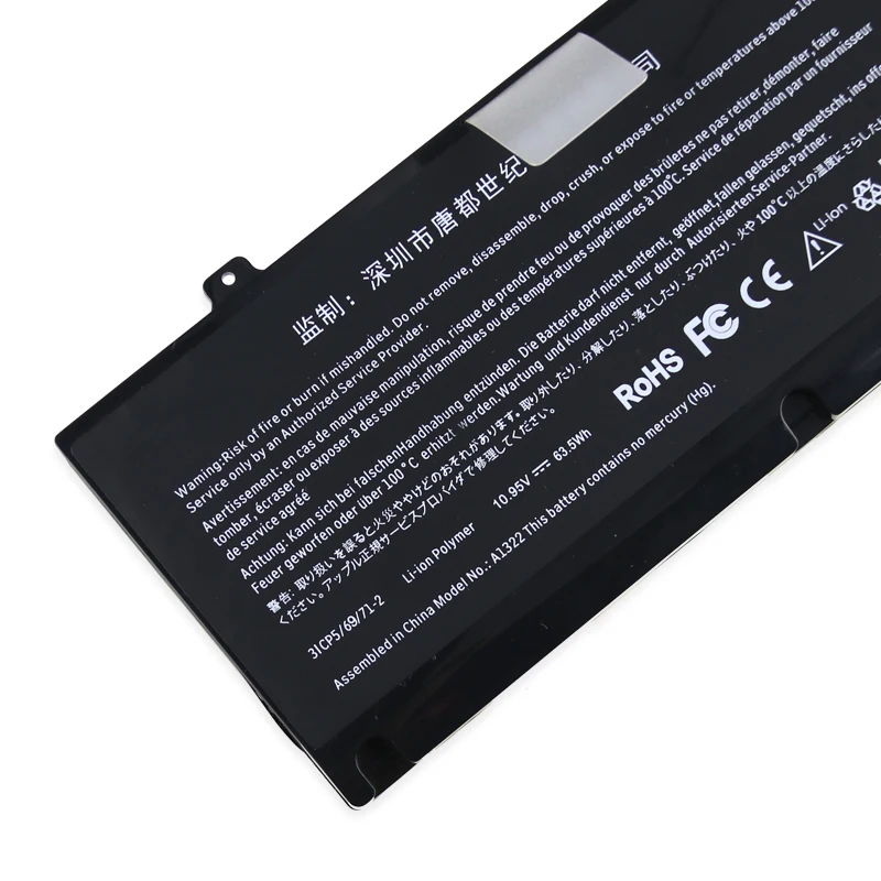 Аккумулятор kede 10 95 V 63.5Wh A1322 A1278 для ноутбука APPLE MacBook Pro 13 &quotA1278 2009 MC700 MC374 MB990 ( 2010 2011