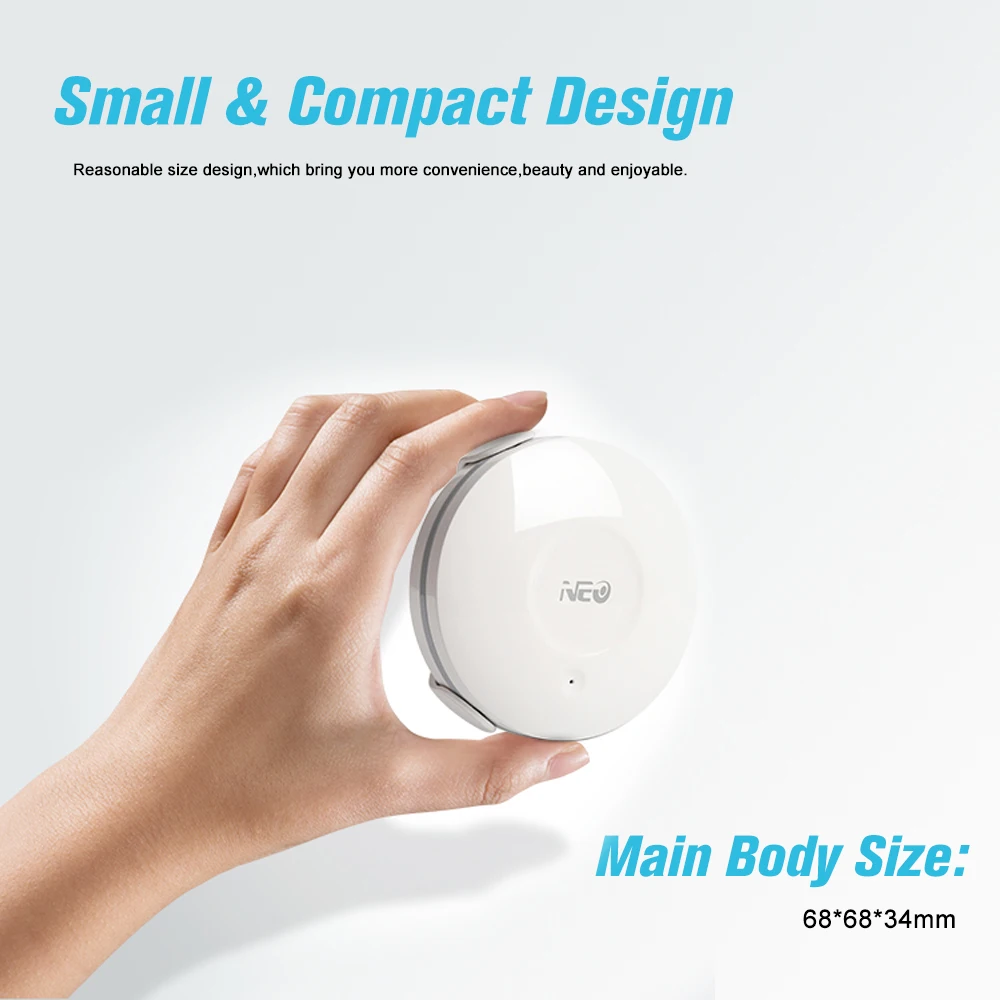 

NEO Smart WIFI Water Flood Sensor WIFI Water Leakage Detector App Notification Alerts Water Sensor Alarm Home Securit